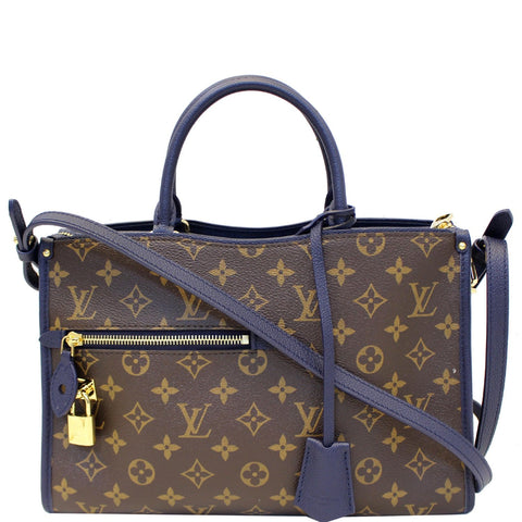 LOUIS VUITTON Popincourt PM Monogram Canvas Shoulder Bag Brown/Marine