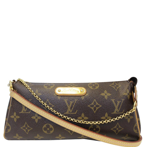 LOUIS VUITTON Pochette Eva Monogram Canvas Clutch Crossbody Bag