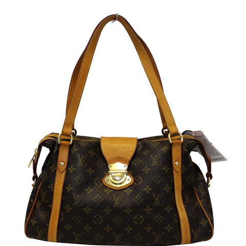 LOUIS VUITTON Stresa PM Monogram Shoulder Bag Brown