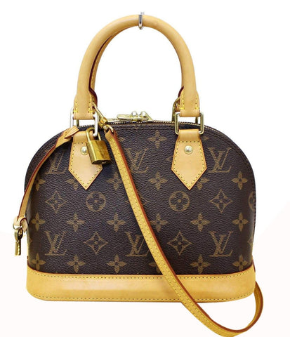 LOUIS VUITTON Alma BB Monogram Canvas Satchel Crossbody Bag