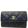 CHANEL Flap Caviar Leather Card Holder Black-US