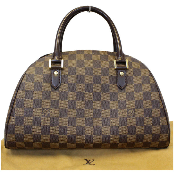 LOUIS VUITTON Ribera MM Damier Ebene Satchel Bag Brown-US