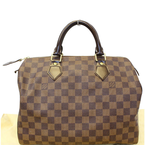 LOUIS VUITTON Speedy 30 Damier Ebene Satchel Handbag
