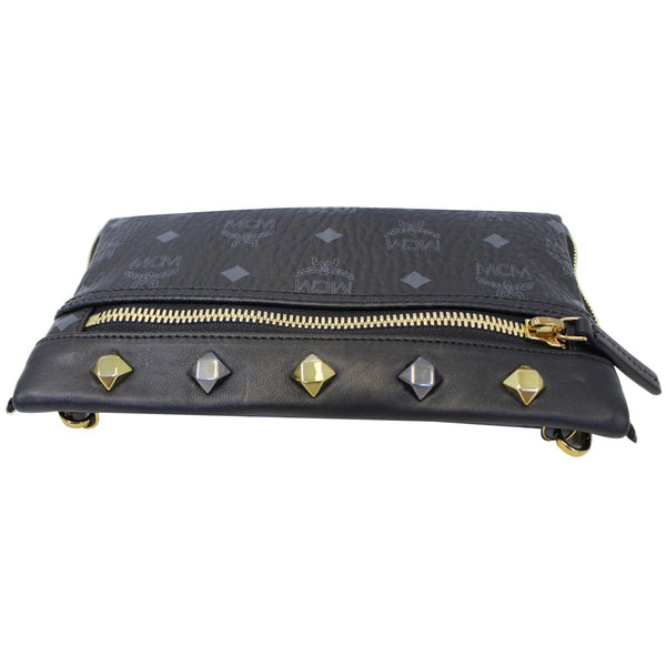 MCM Visetos Crossbody Bag Black - patent leather 