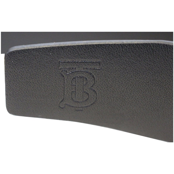 Burberry Check Belt - Burberry Canvas Beige Belt - Embossed Logo