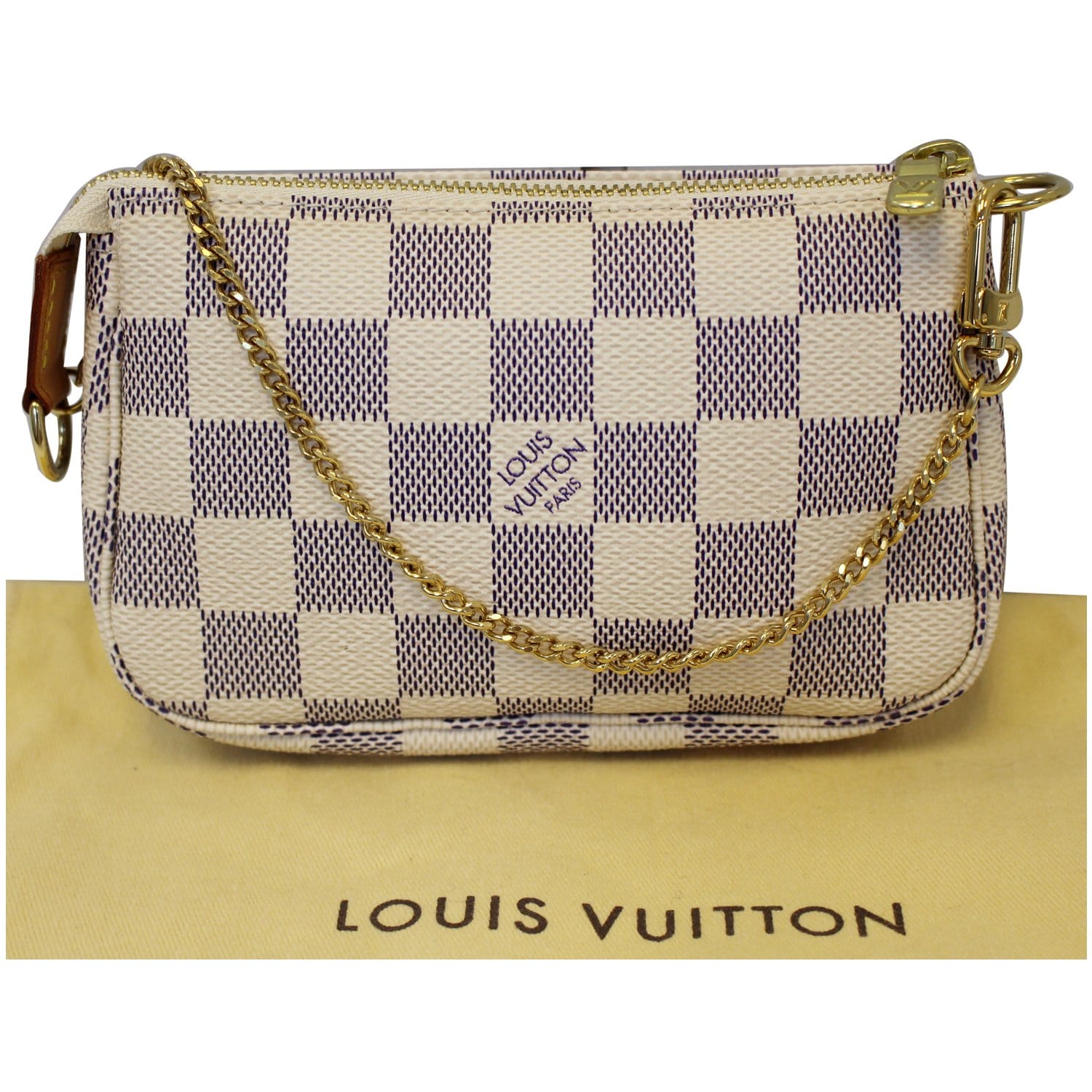Louis Vuitton Pochette Accessoires - Lv Damier Azur Pouch
