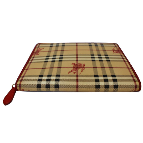 BURBERRY Check Leather iPad Cover Red-US