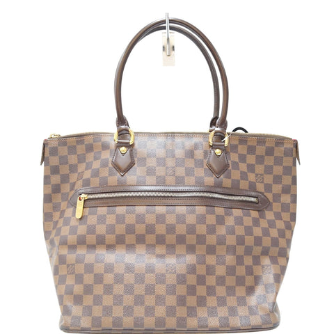 LOUIS VUITTON Saleya GM Damier Ebene Shoulder Handbag