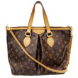 LOUIS VUITTON Palermo PM Monogram Canvas Shoulder Bag Brown