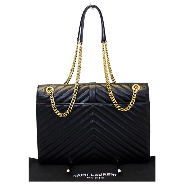 YVES Saint Laurent Large Envelope Chain Shoulder Bag Black