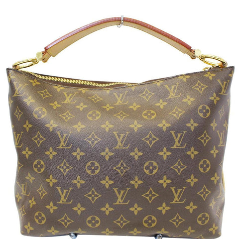 LOUIS VUITTON Sully PM Monogram Canvas Shoulder Bag Brown