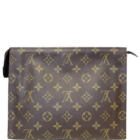 LOUIS VUITTON Toiletry Pouch Monogram Canvas Vintage Brown