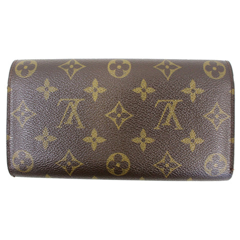 LOUIS VUITTON Porte Tresor International Monogram Canvas Wallet Brown