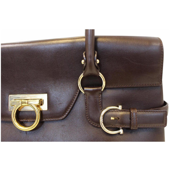 Salvatore Ferragamo Virna Satchel Handbag - patent leather 