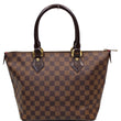 LOUIS VUITTON Saleya PM Damier Ebene Tote Shoulder Bag Brown