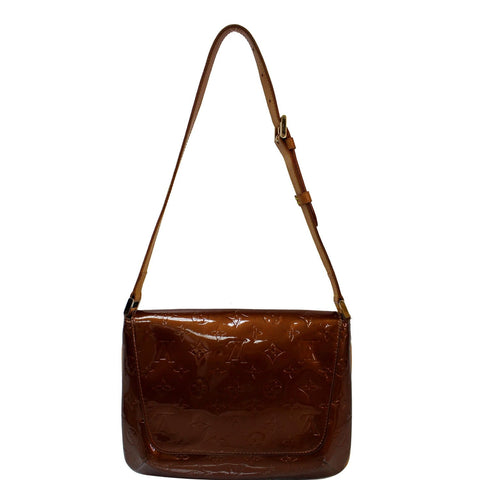 LOUIS VUITTON Thompson Street Monogram Vernis Shoulder Bag Bronze