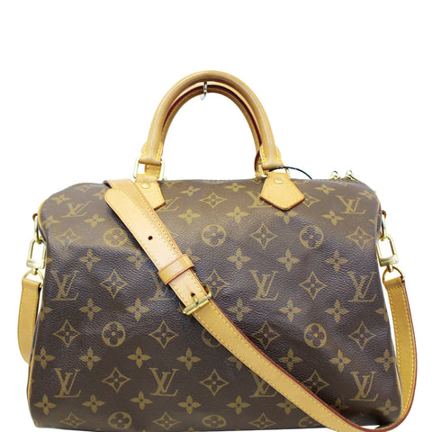 LOUIS VUITTON Speedy 30 Bandouliere Monogram Canvas Shoulder Bag