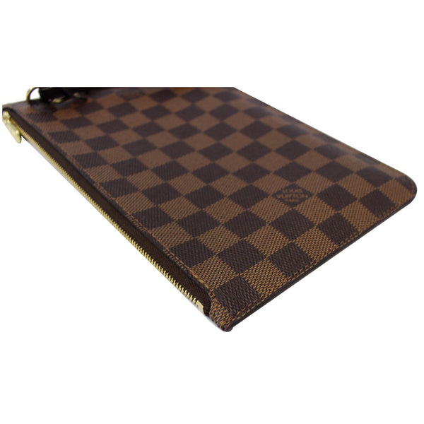 Louis Vuitton Neverfull Wristlet Damier Ebene Pouch - corner
