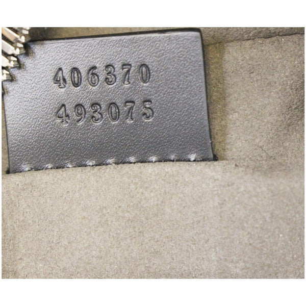 GUCCI GG Signature Leather Backpack Bag Black 406370