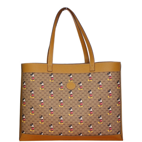 GUCCI Disney x GUCCI Medium Mini GG Supreme Tote Bag Beige 547947