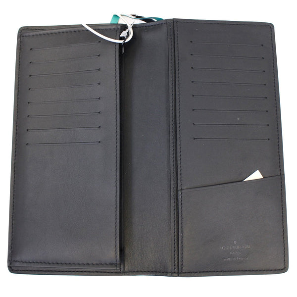 LOUIS VUITTON Brazza Monogram Leather Wallet Black