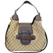 GUCCI Dressage Monogram Web Hobo Bag Dark Brown-US