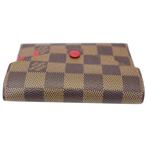 LOUIS VUITTON Victorine Damier Ebene Wallet Brown