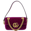 GUCCI GG Marmont Velvet Mini Shoulder Crossbody Bag Purple-US