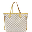 Louis Vuitton Neverfull MM Damier Azur Tote Shoulder Bag