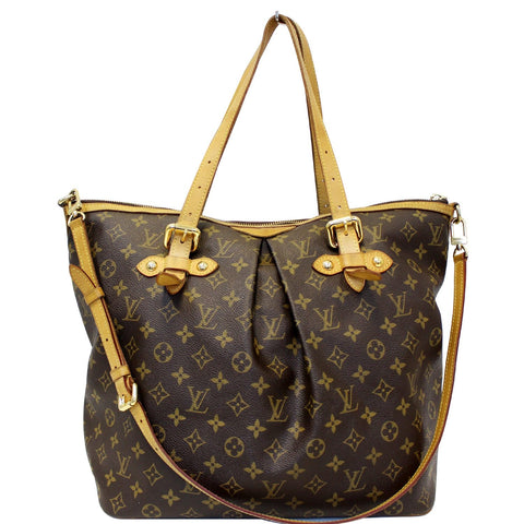 LOUIS VUITTON Palermo GM Monogram Canvas Tote Shoulder Bag Brown