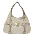 GUCCI 85th Anniversary Horsebit Leather Hobo Bag White 163804-US