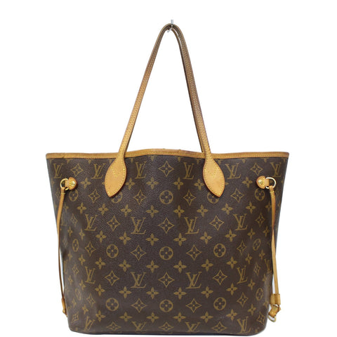 LOUIS VUITTON Neverfull MM Monogram Canvas Brown Tote Shoulder Bag