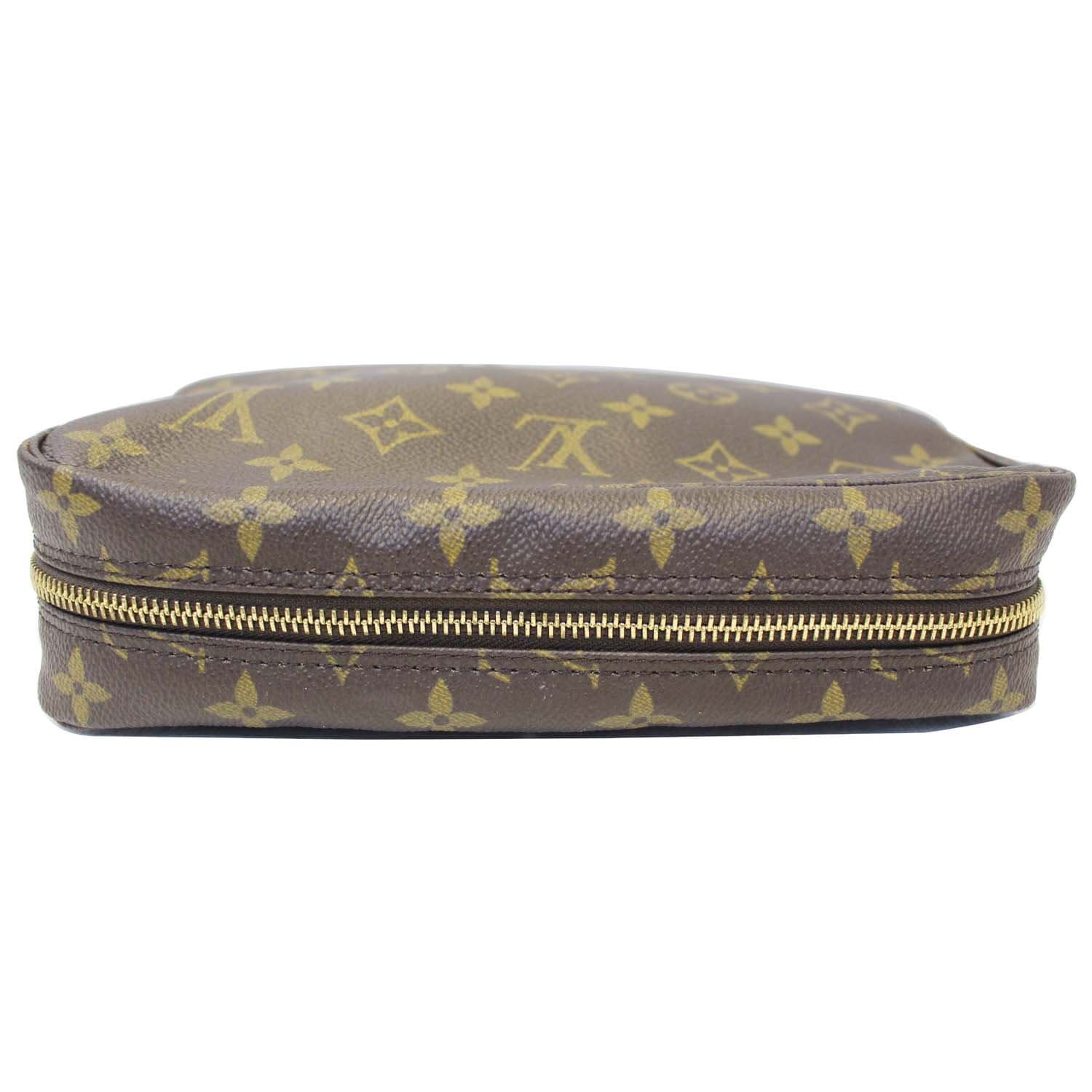 Louis Vuitton Green Palana Trousse Cosmetic Pouch Make Up Toiletry Case 1224lv29