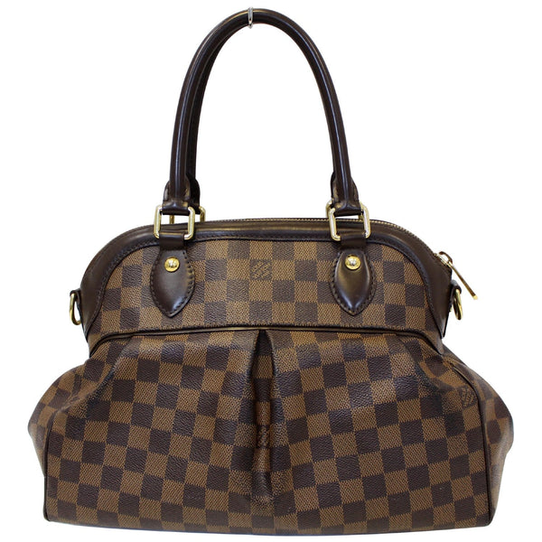 Louis Vuitton Damier Ebene Trevi PM Shoulder Bag Brown - lv strap