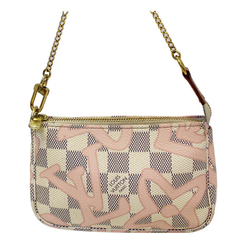 LOUIS VUITTON Tahitienne Mini Pochette Damier Azur Accessories Pouch