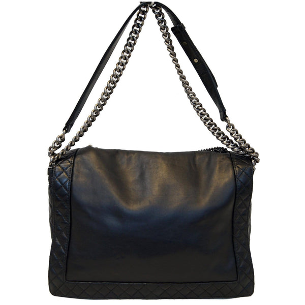 Chanel Boy Flap Bag Enchained Medium Calfskin Leather straps