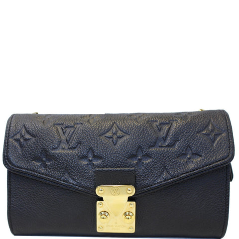 LOUIS VUITTON St Germain Pochette Empreinte Leather Shoulder Bag Black - 15% OFF