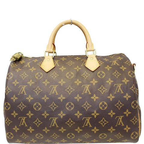 LOUIS VUITTON Speedy 35 Bandouliere Monogram Canvas Satchel Bag