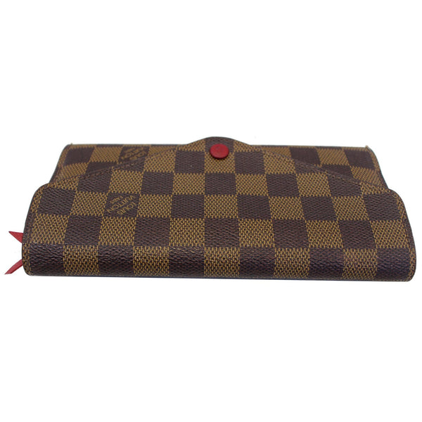 LOUIS VUITTON Josephine Damier Ebene Wallet Brown