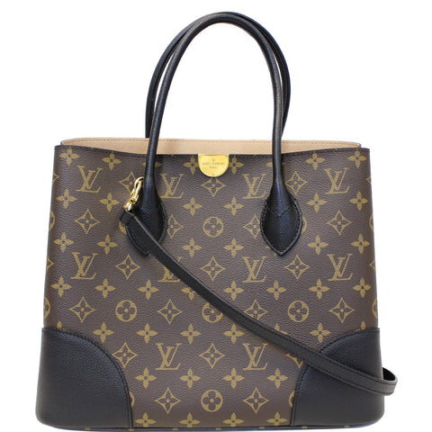 LOUIS VUITTON Flandrin Monogram Canvas Tote Shoulder Bag Brown