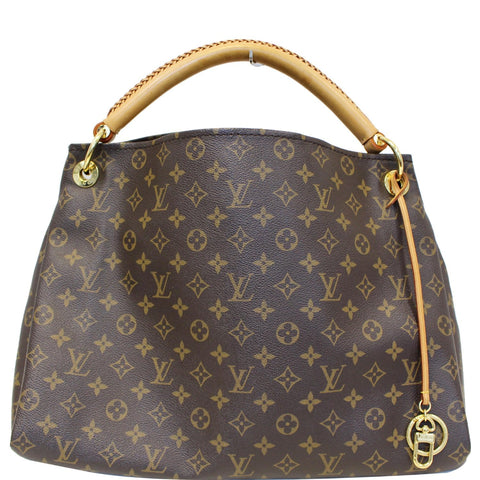 LOUIS VUITTON Artsy MM Monogram Canvas Shoulder Bag Brown