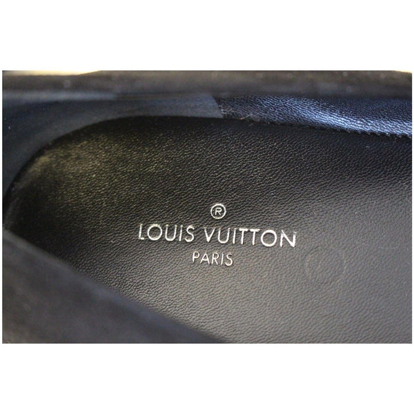 Louis Vuitton Ballerina Flats Black Pinky Swear Suede size 40 - lv logo
