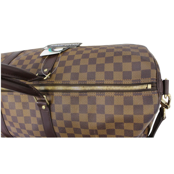 Louis Vuitton Keepall - Lv Damier Ebene Travel Bag - check leather