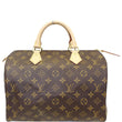 LOUIS VUITTON Speedy 30 Monogram Canvas Satchel Handbag Brown
