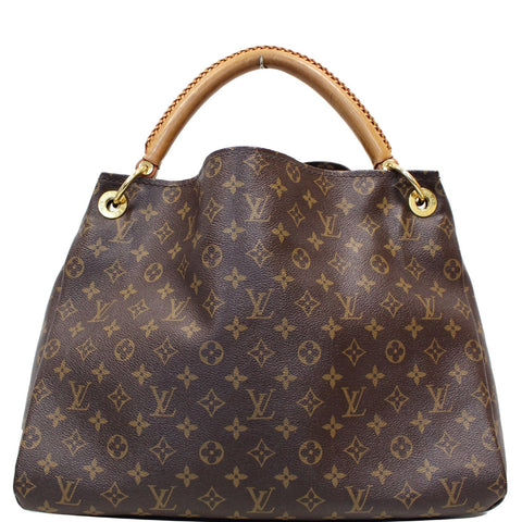 LOUIS VUITTON Artsy MM Monogram Canvas Shoulder Bag Brown