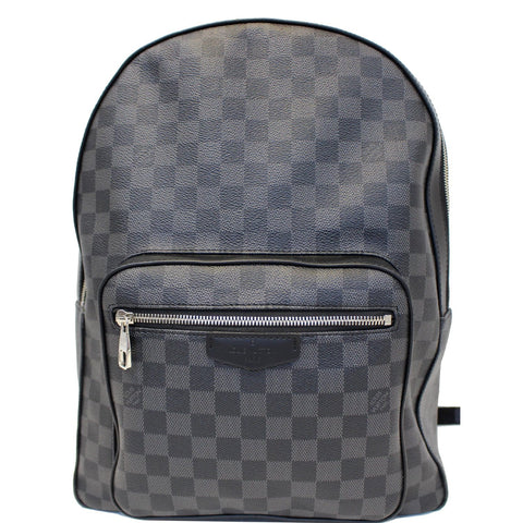 LOUIS VUITTON Josh Damier Graphite Backpack Bag Black