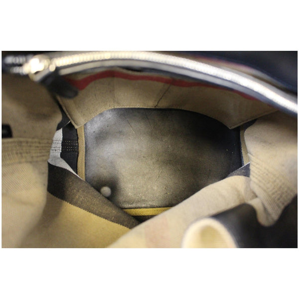 BURBERRY Ashby Medium Check Canvas Hobo Bag-US