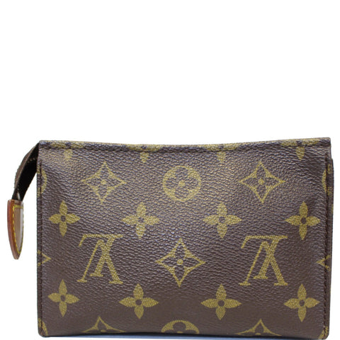 LOUIS VUITTON Toiletry 15 Monogram Canvas Cosmetics Pouch Brown