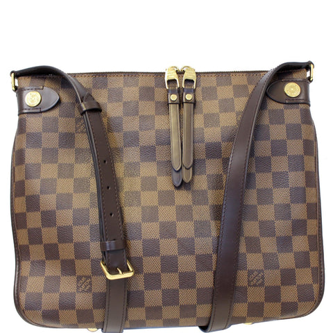 LOUIS VUITTON Duomo Damier Ebene Crossbody Bag Brown