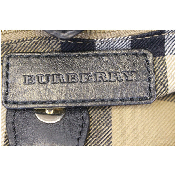 Burberry House Check Tote Bag - logo